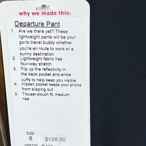 lululemon athletica Black Departure Pants